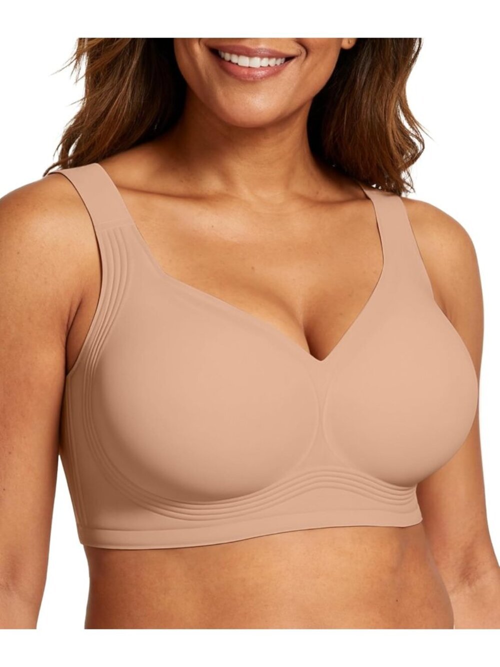 Women's Honey Wireless Jelly Seamless Bra Full Coverage Push Comfortable